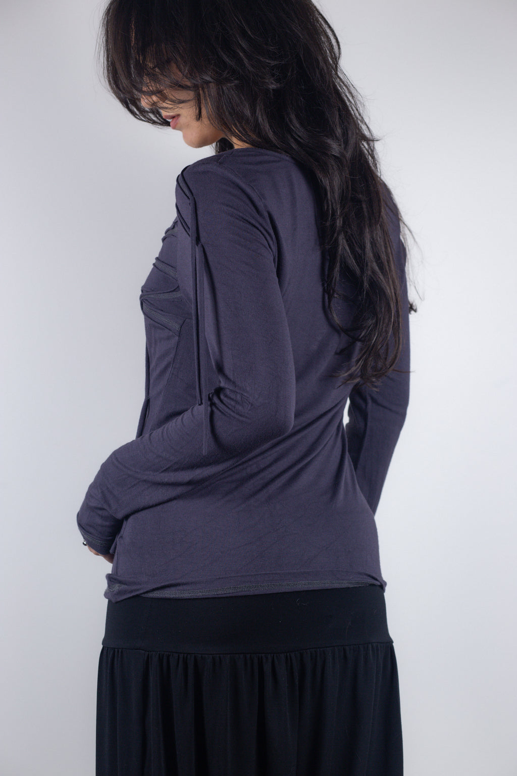 European Designer Deconstructed Long Sleeve Top
