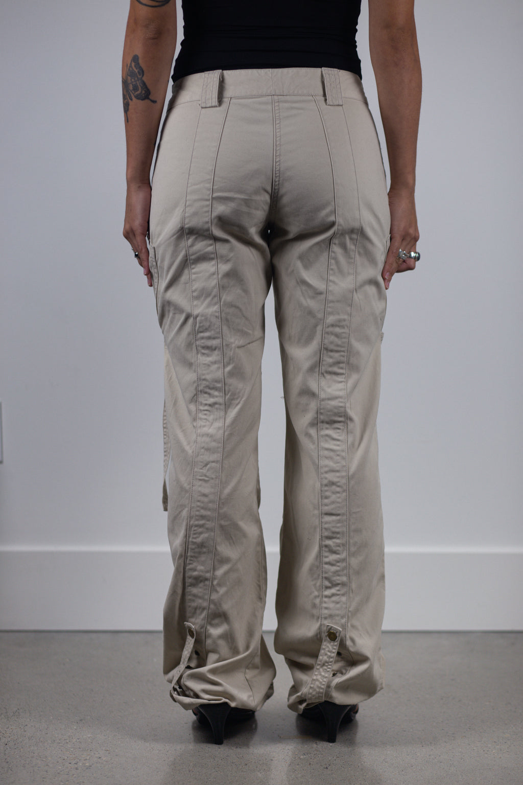European Designer Utility Panel Cargo Pants