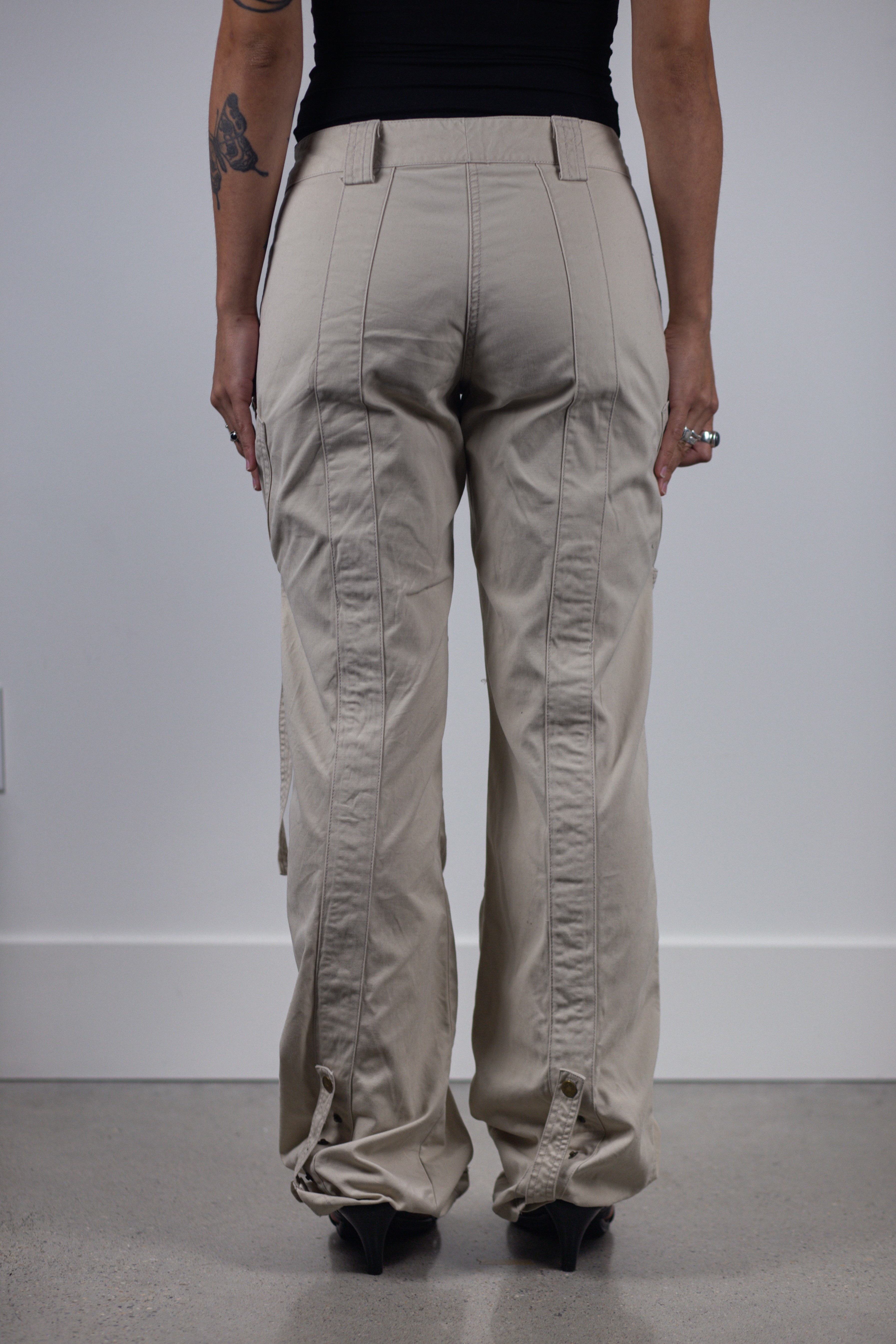 European Designer Utility Panel Cargo Pants