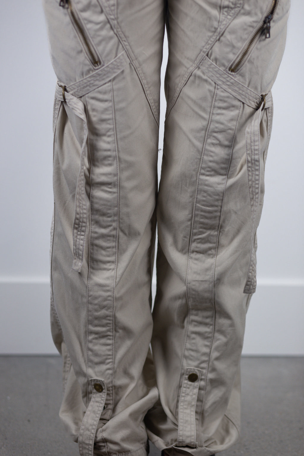 European Designer Utility Panel Cargo Pants