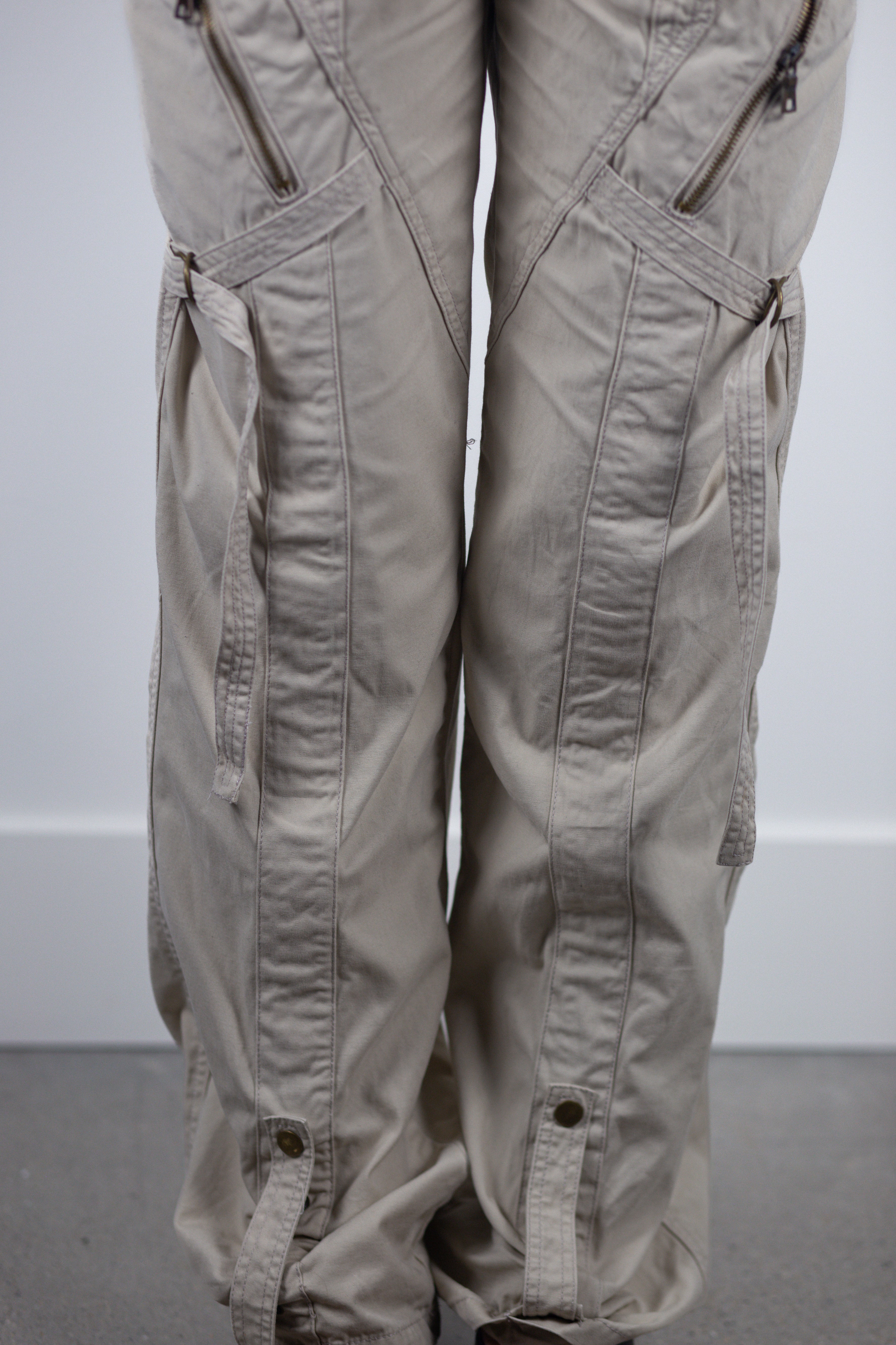 European Designer Utility Panel Cargo Pants