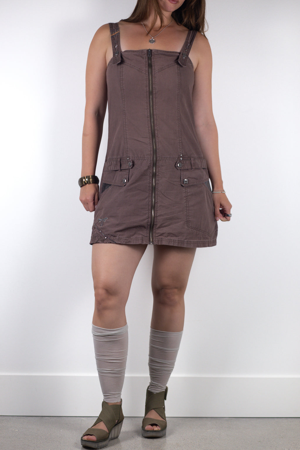 French Designer Cargo Dress