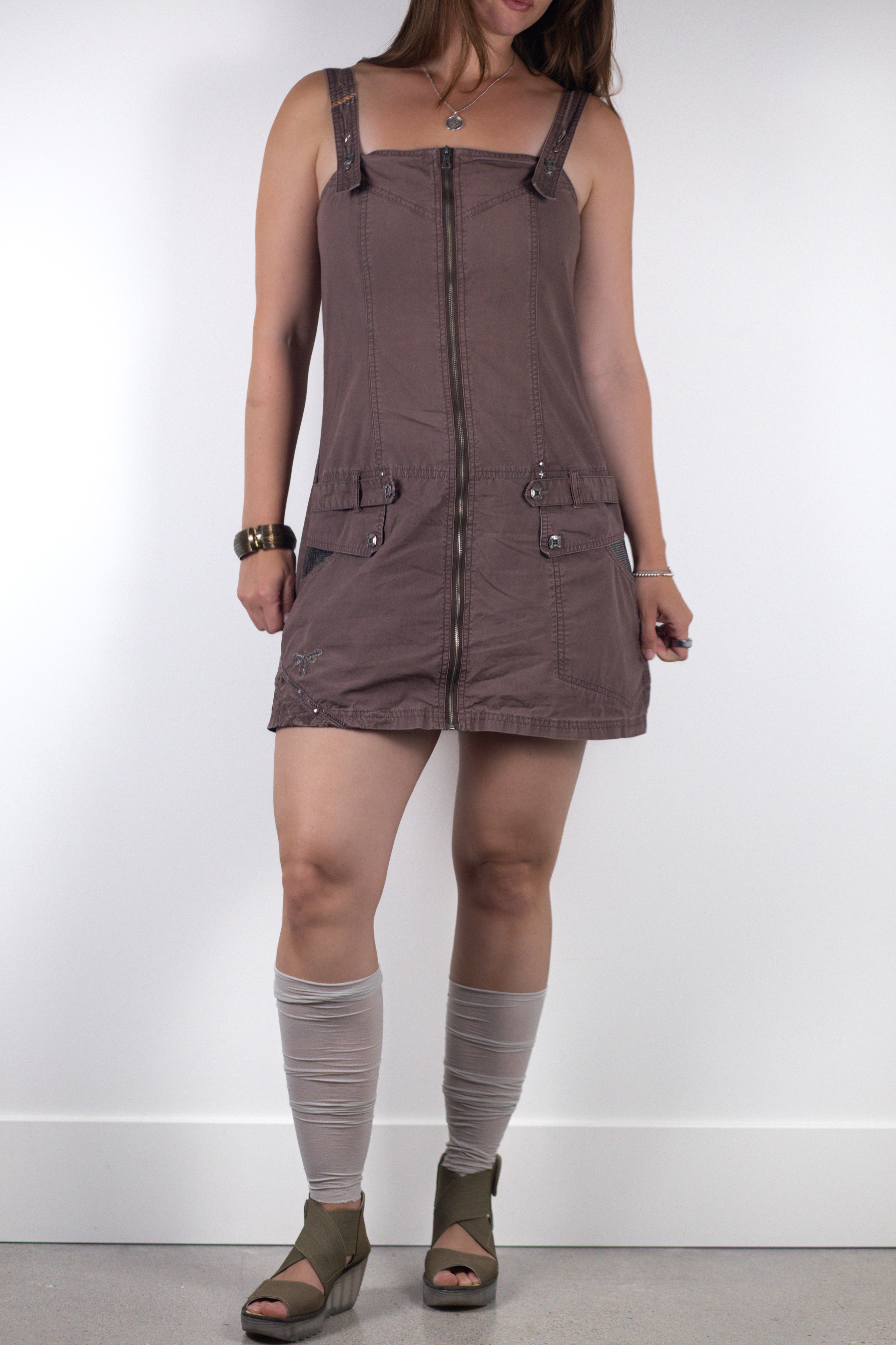 French Designer Cargo Dress