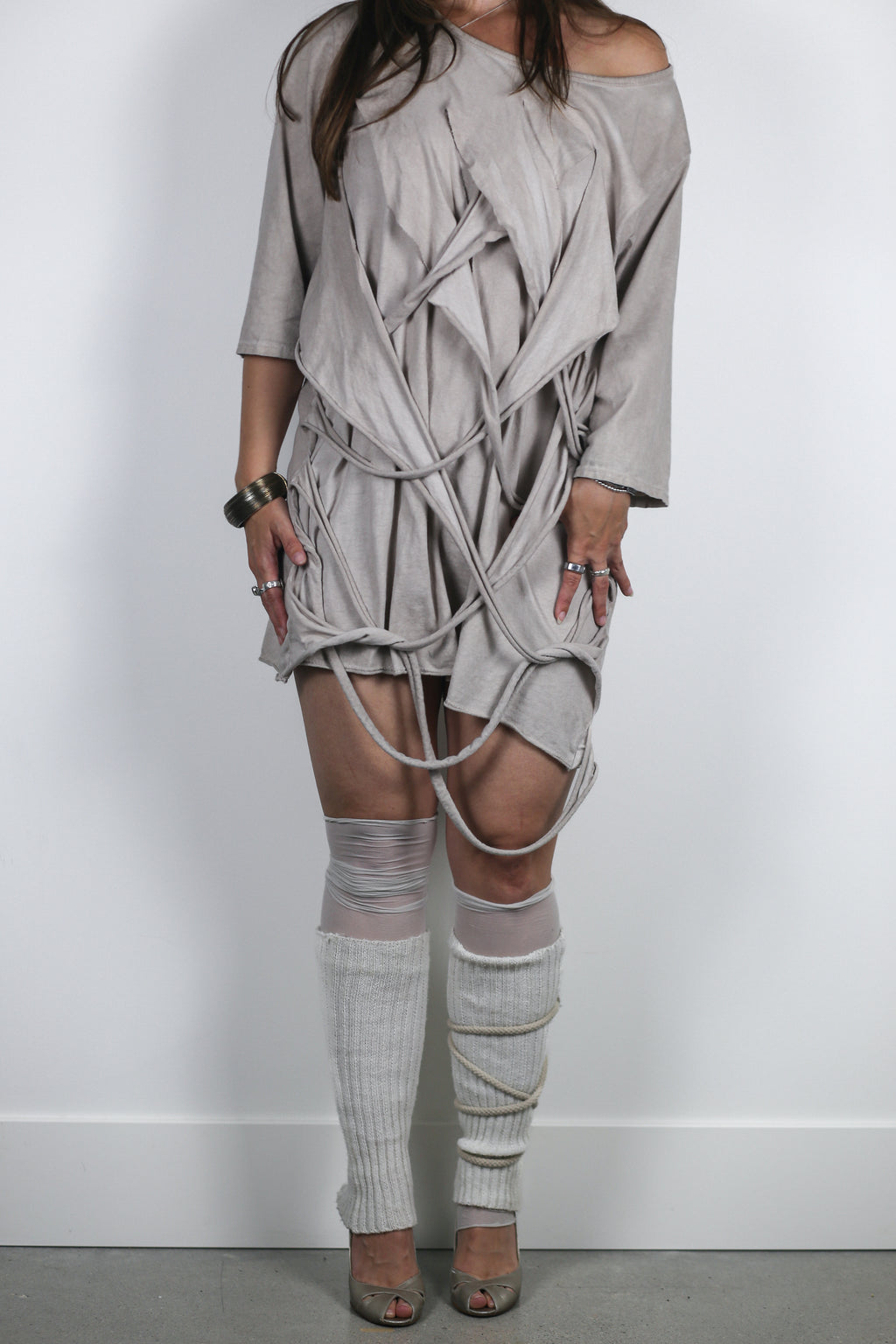 Avant-Garde Deconstructed Strap Tunic
