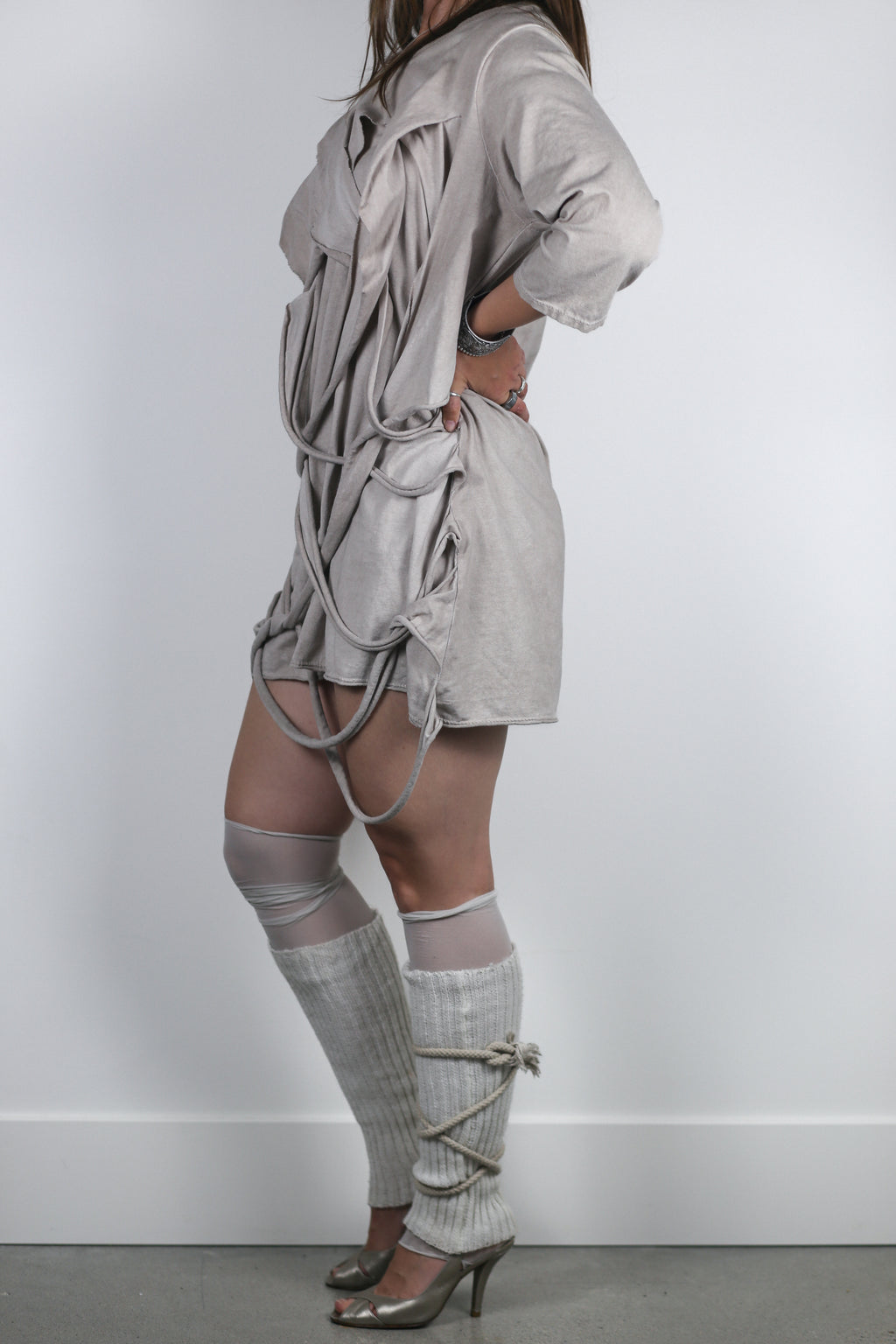 Avant-Garde Deconstructed Strap Tunic