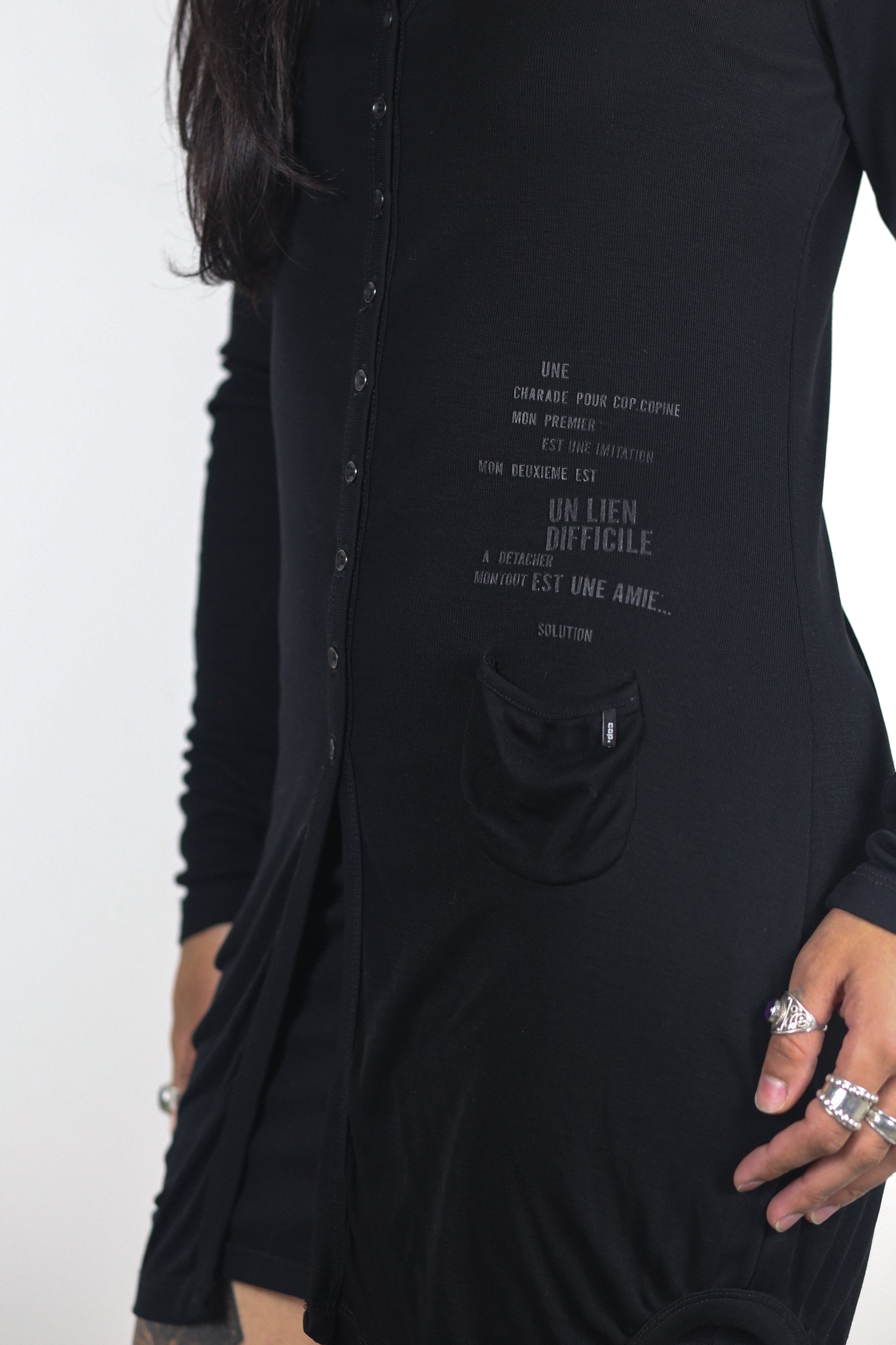 Cop Copine Long Cardigan with Garter Straps