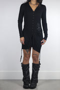 Cop Copine Long Cardigan with Garter Straps