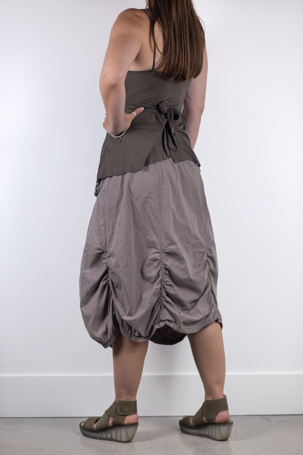 Balloon Cargo Midi Skirt