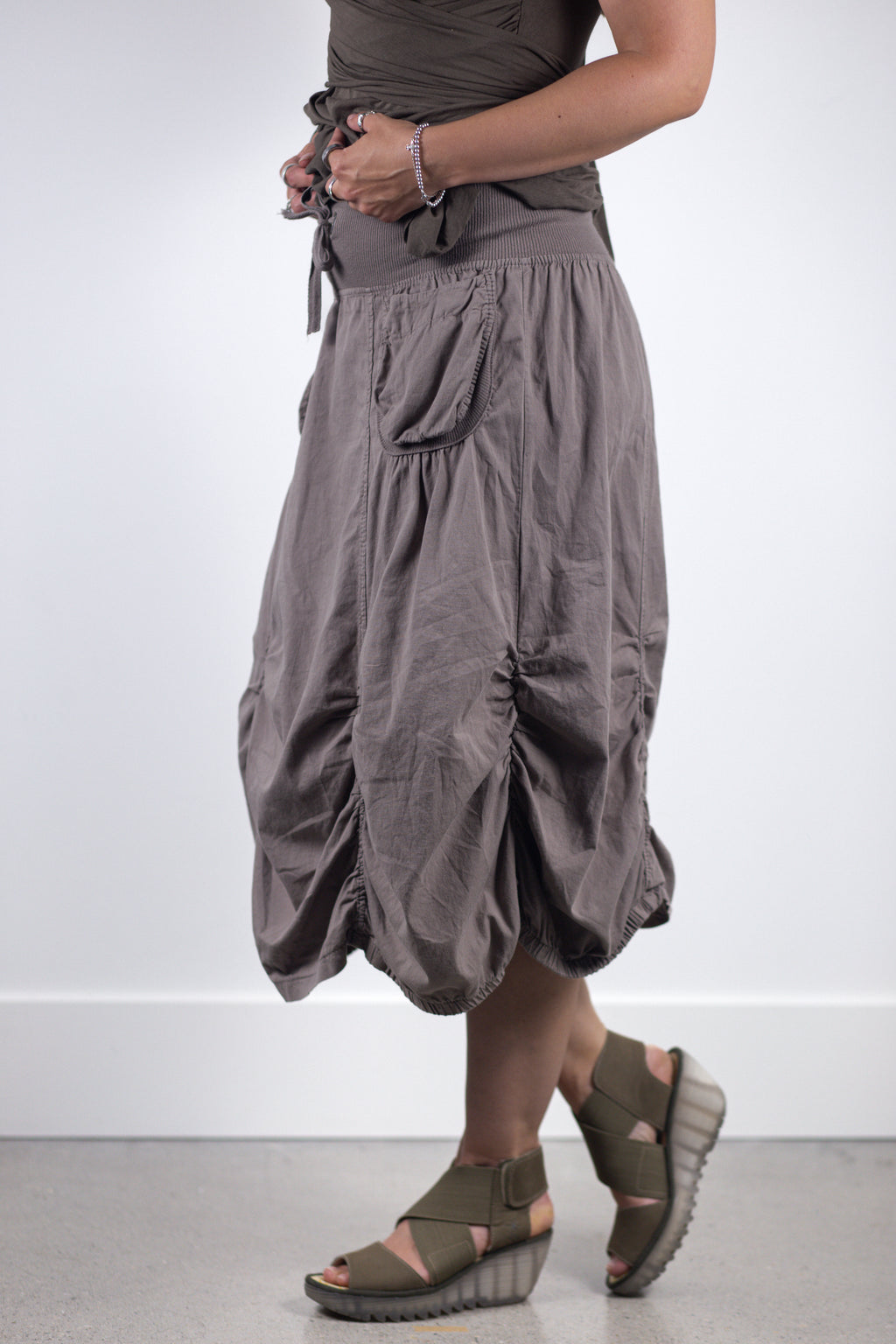 Balloon Cargo Midi Skirt