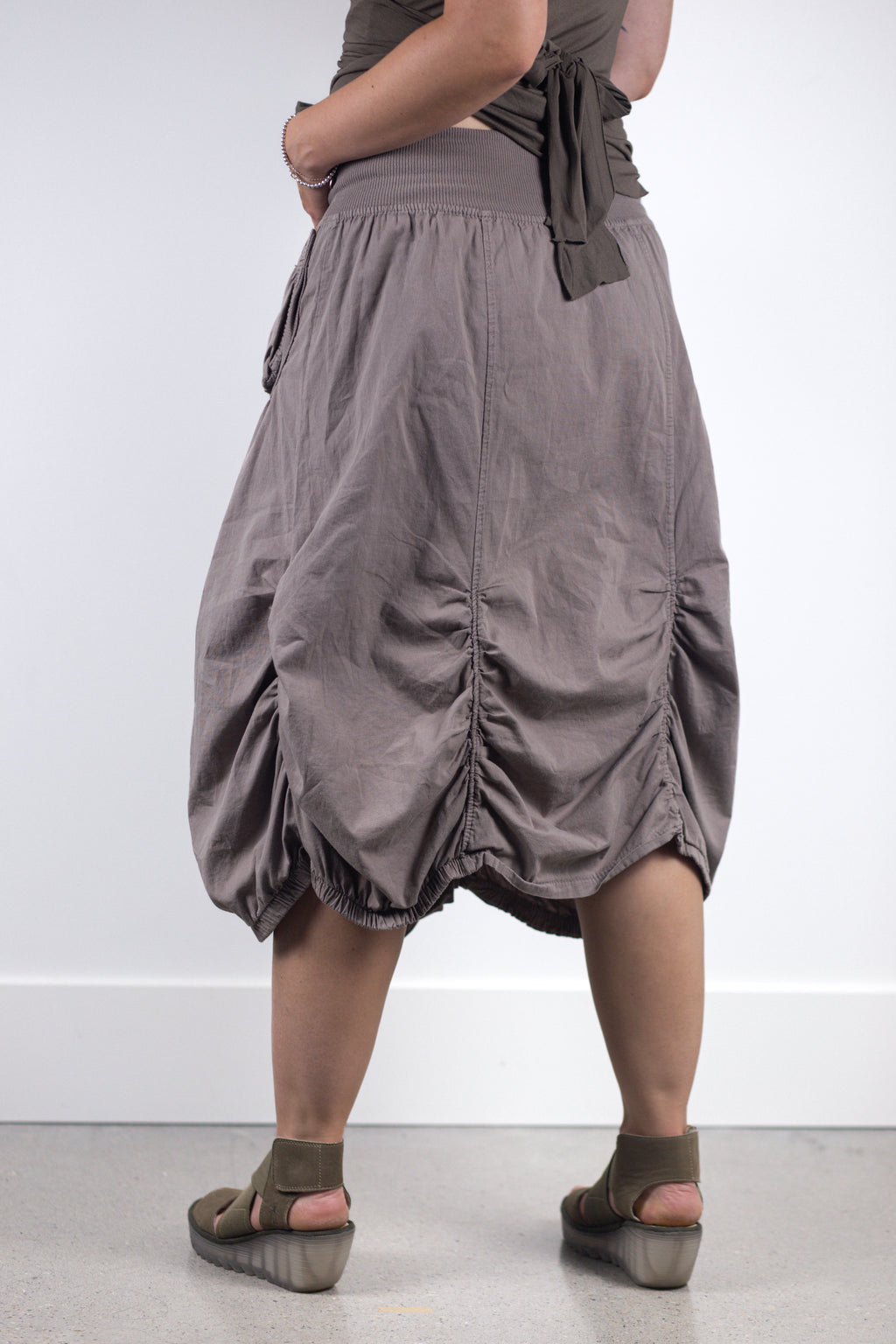 Balloon Cargo Midi Skirt