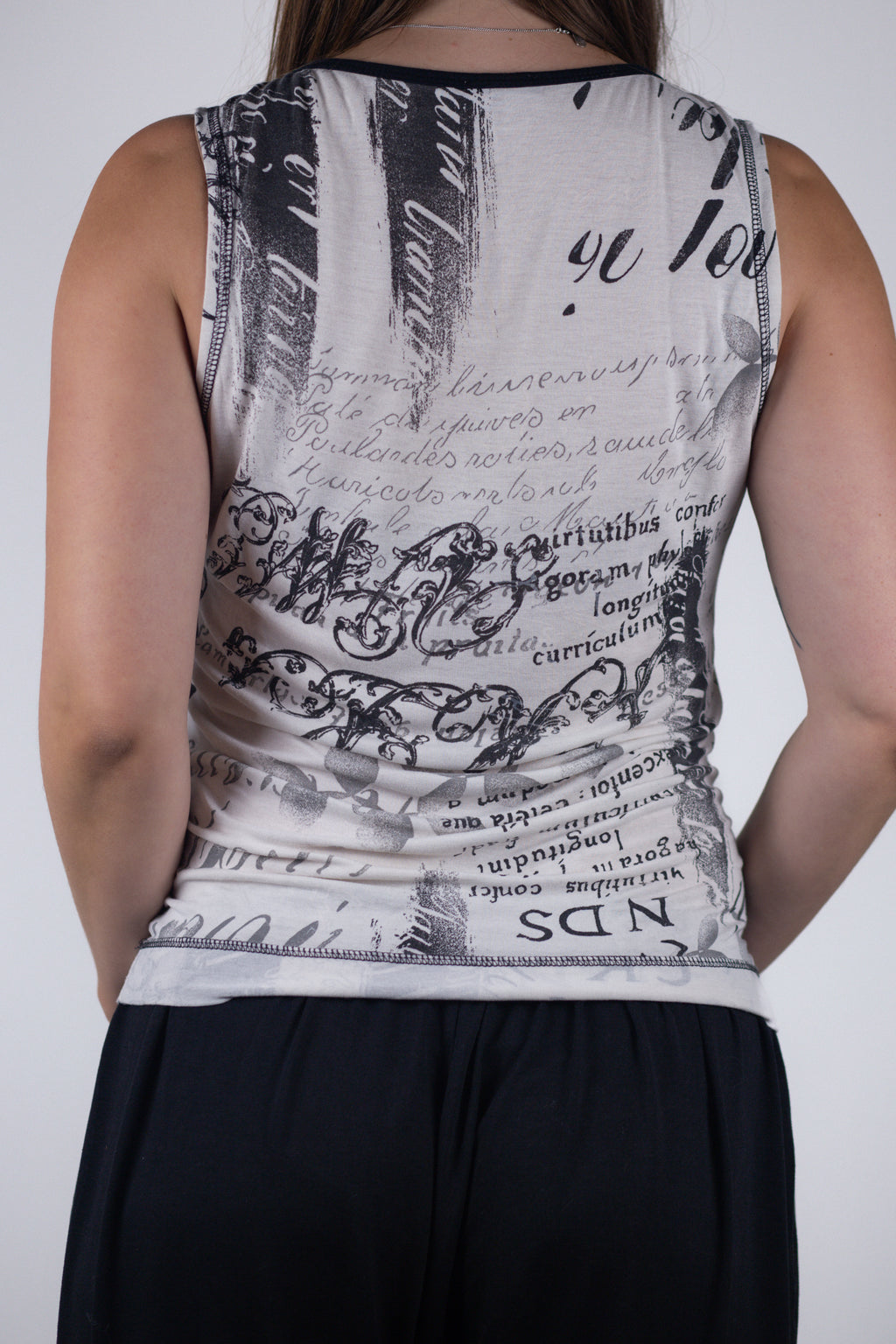 2000s Tattoo Print Tank
